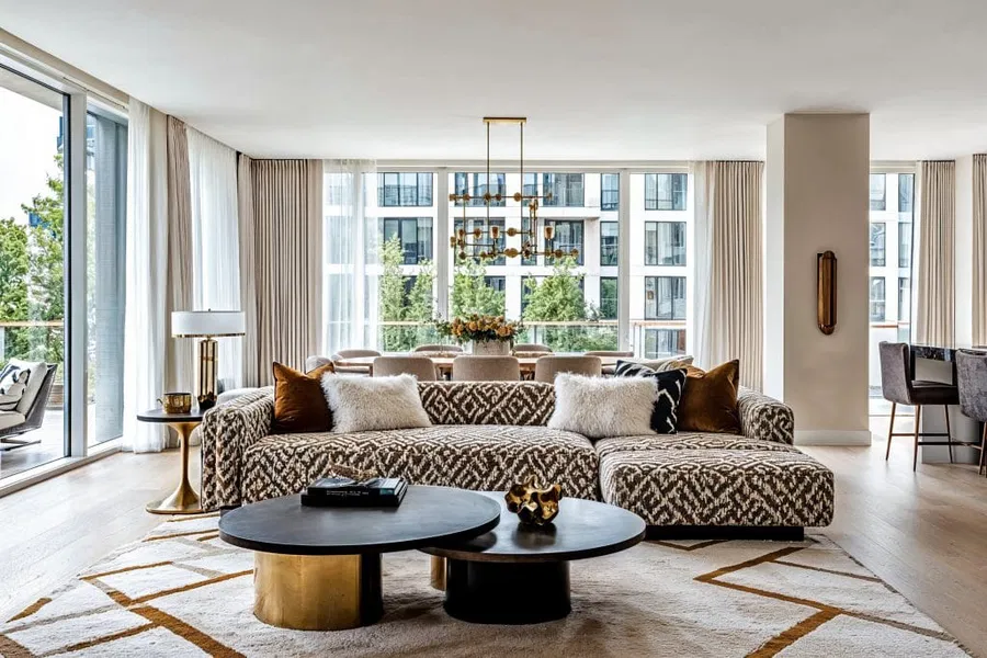 Glam-open-concept-living-room-with-mixed-patterns-by-Decorilla-1024x683