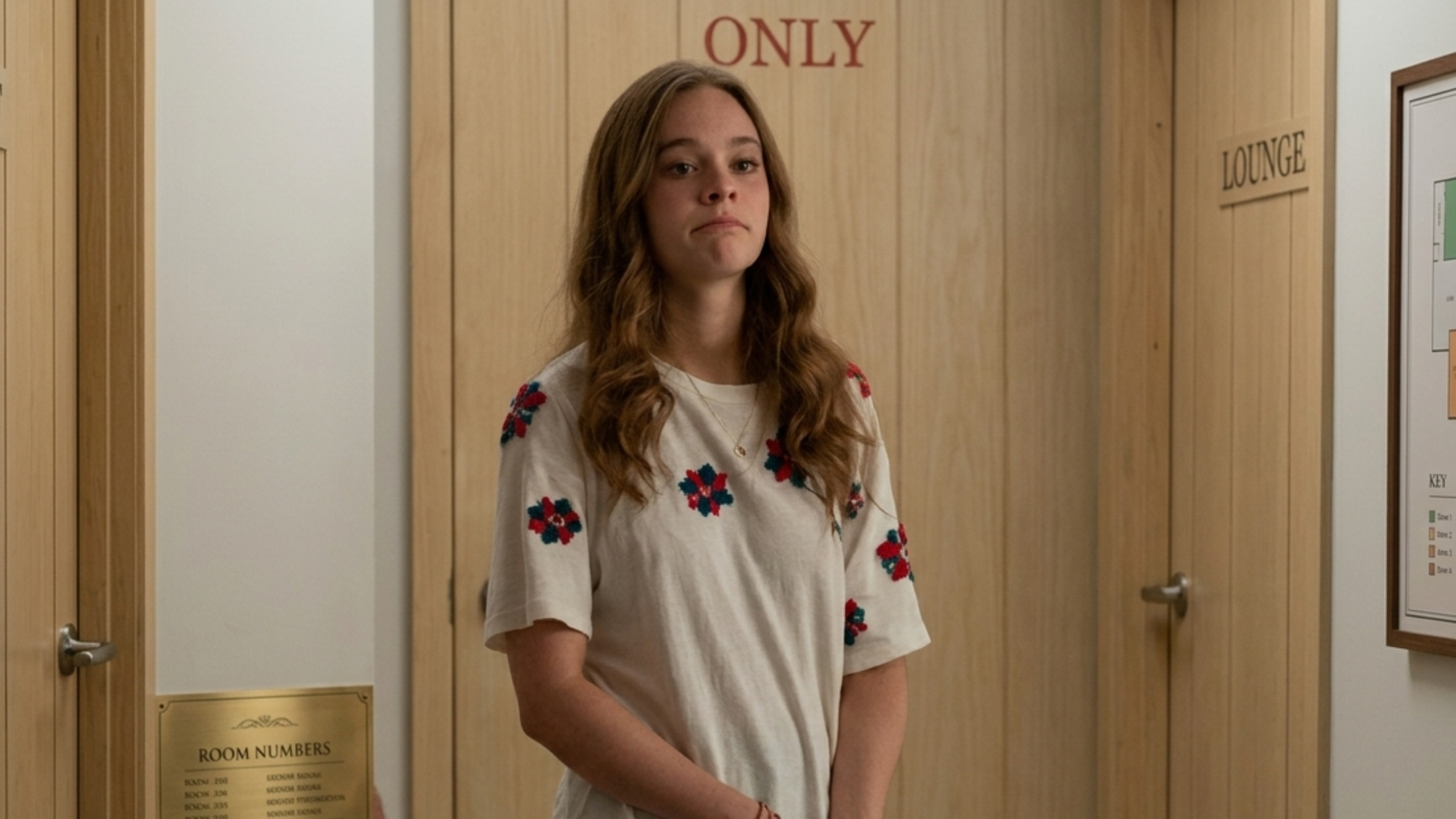 Every Year After 2026 Percy Fraser White Floral Embroidered T-Shirt with Colorful Vine Motifs