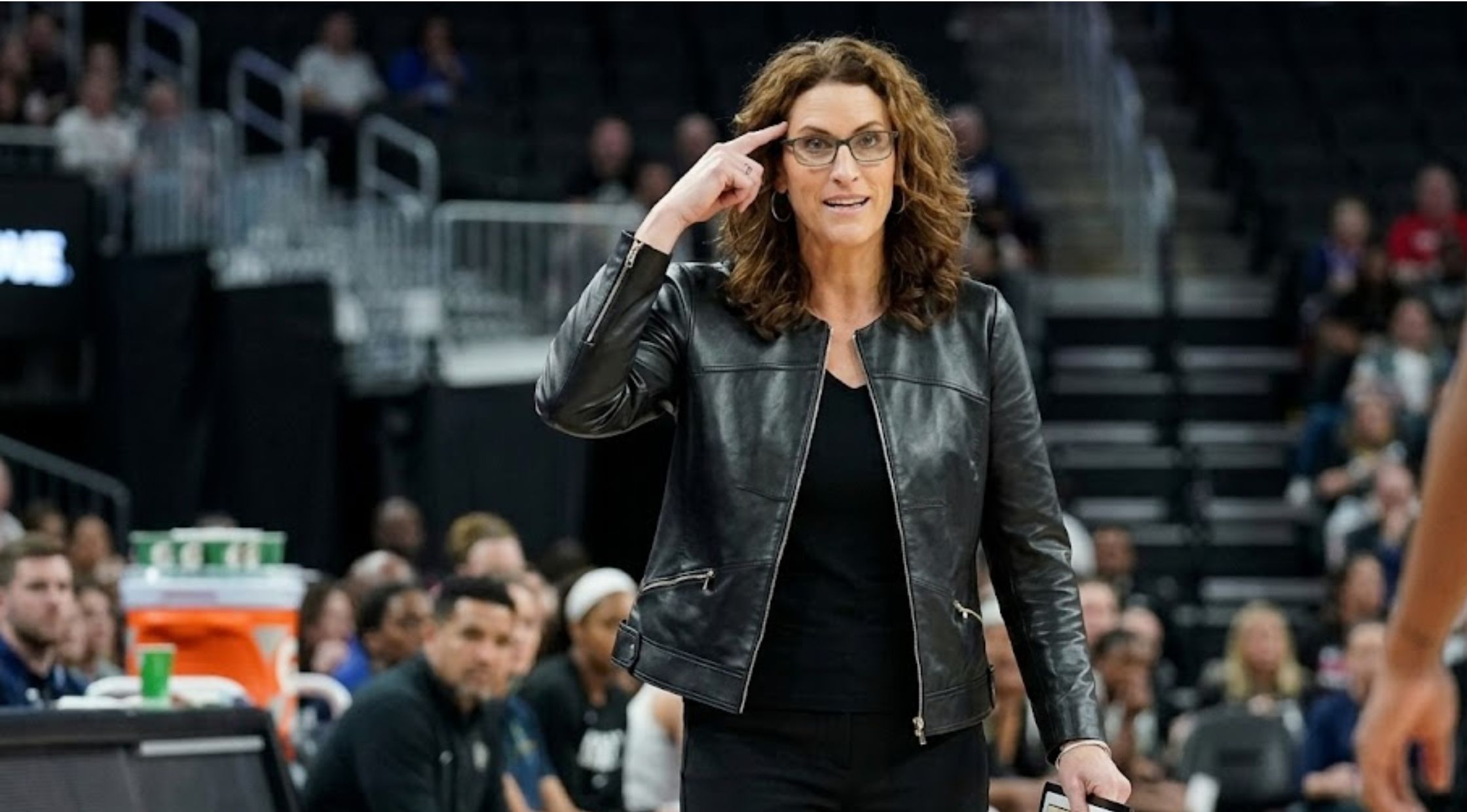 Why the Stephanie White Indiana Fever v Las Vegas Aces Jacket Is the Ultimate Modern Leather Statement