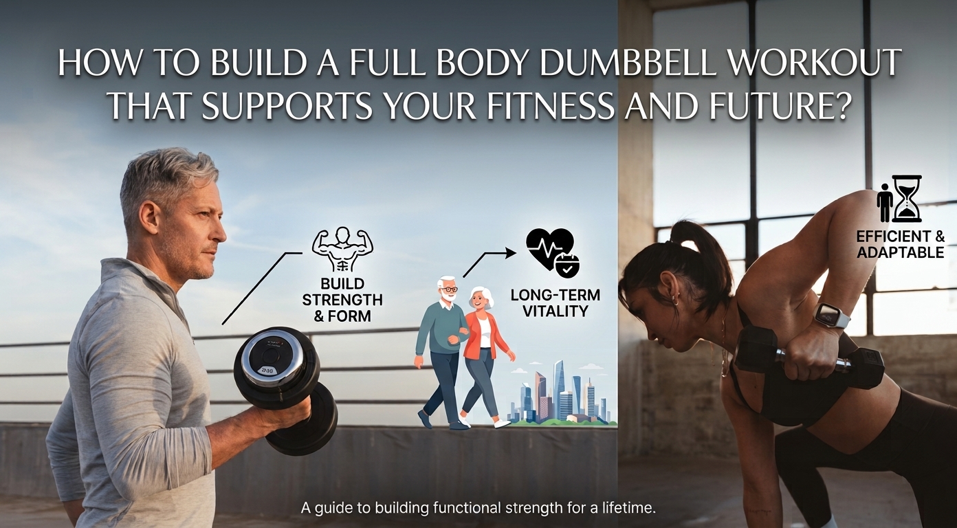 Full body dumbbell workout for strength, fitness, and muscle development